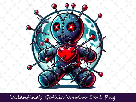 Download Valentine's Gothic Dark Voodoo Doll - Voodoo doll Collection