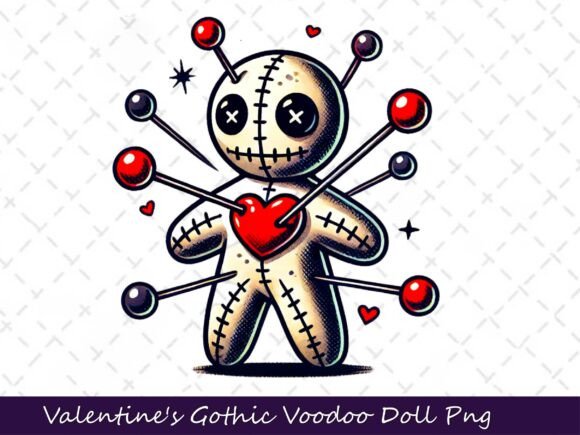 Download Valentine's Gothic Dark Voodoo Doll - Voodoo doll Collection