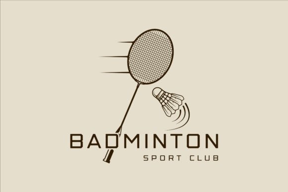Download Shuttlecock and Racket of Badminton Logo - Premium Resources