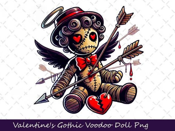 Download Valentine's Gothic Dark Voodoo Doll - Voodoo doll Collection